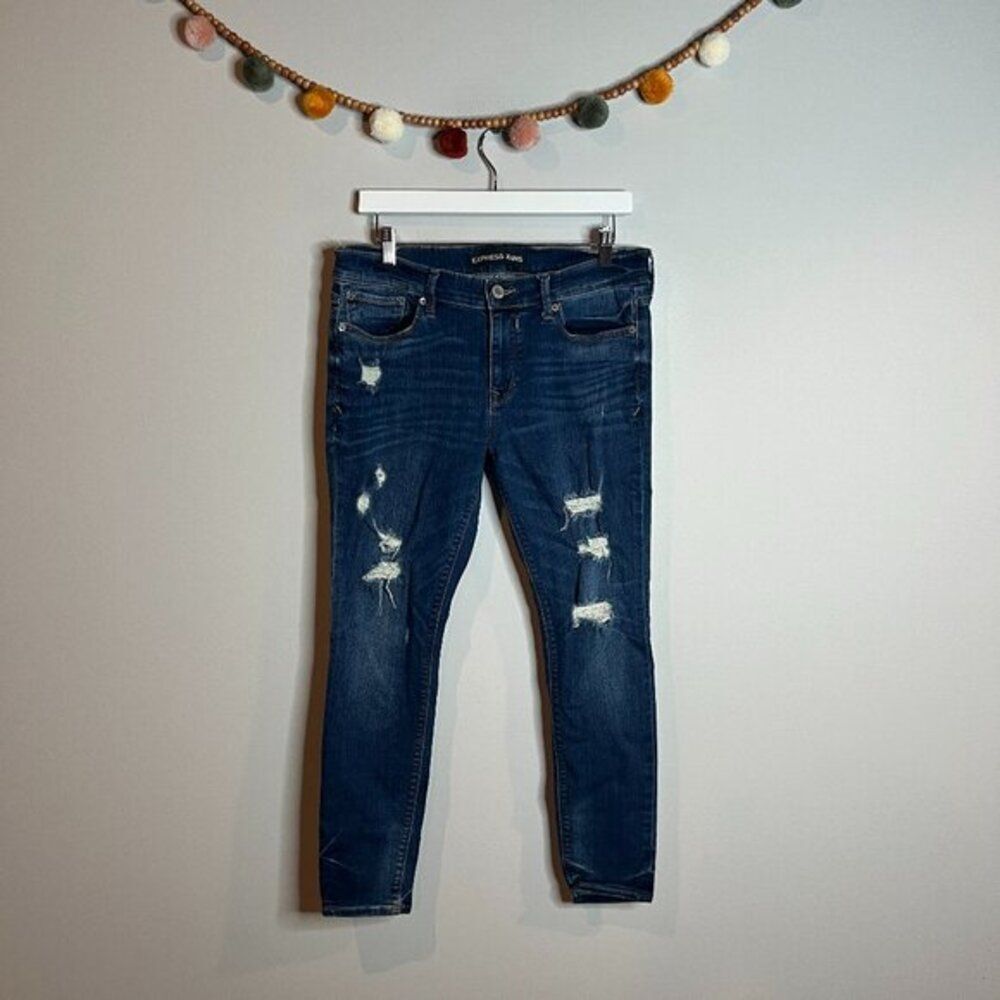 Express distressed MidRise Legging jeans